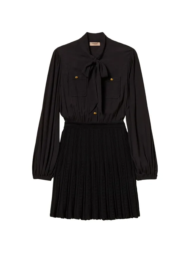 Twinset 262TP3081 abito corto nero