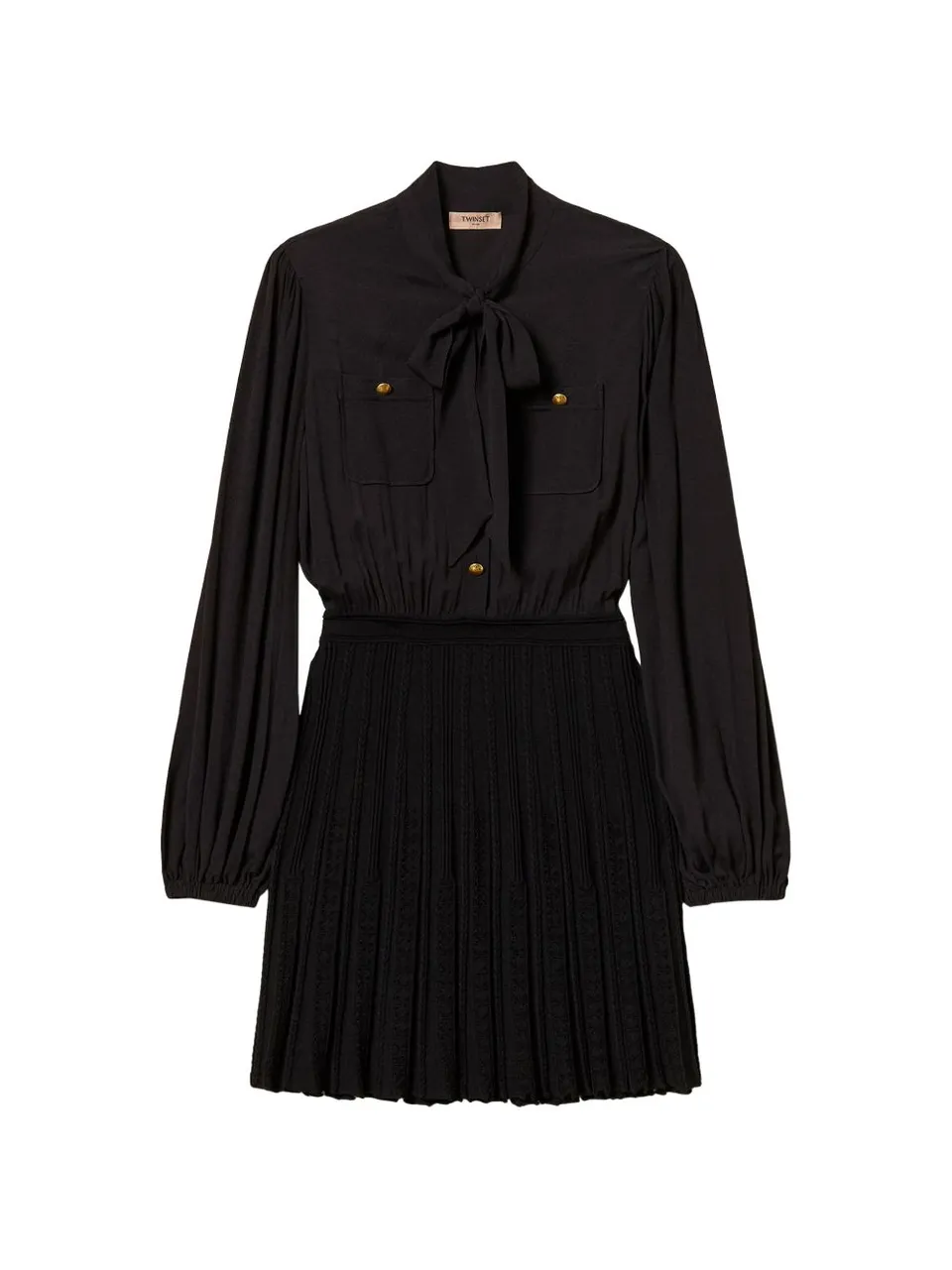Twinset 262TP3081 abito corto nero