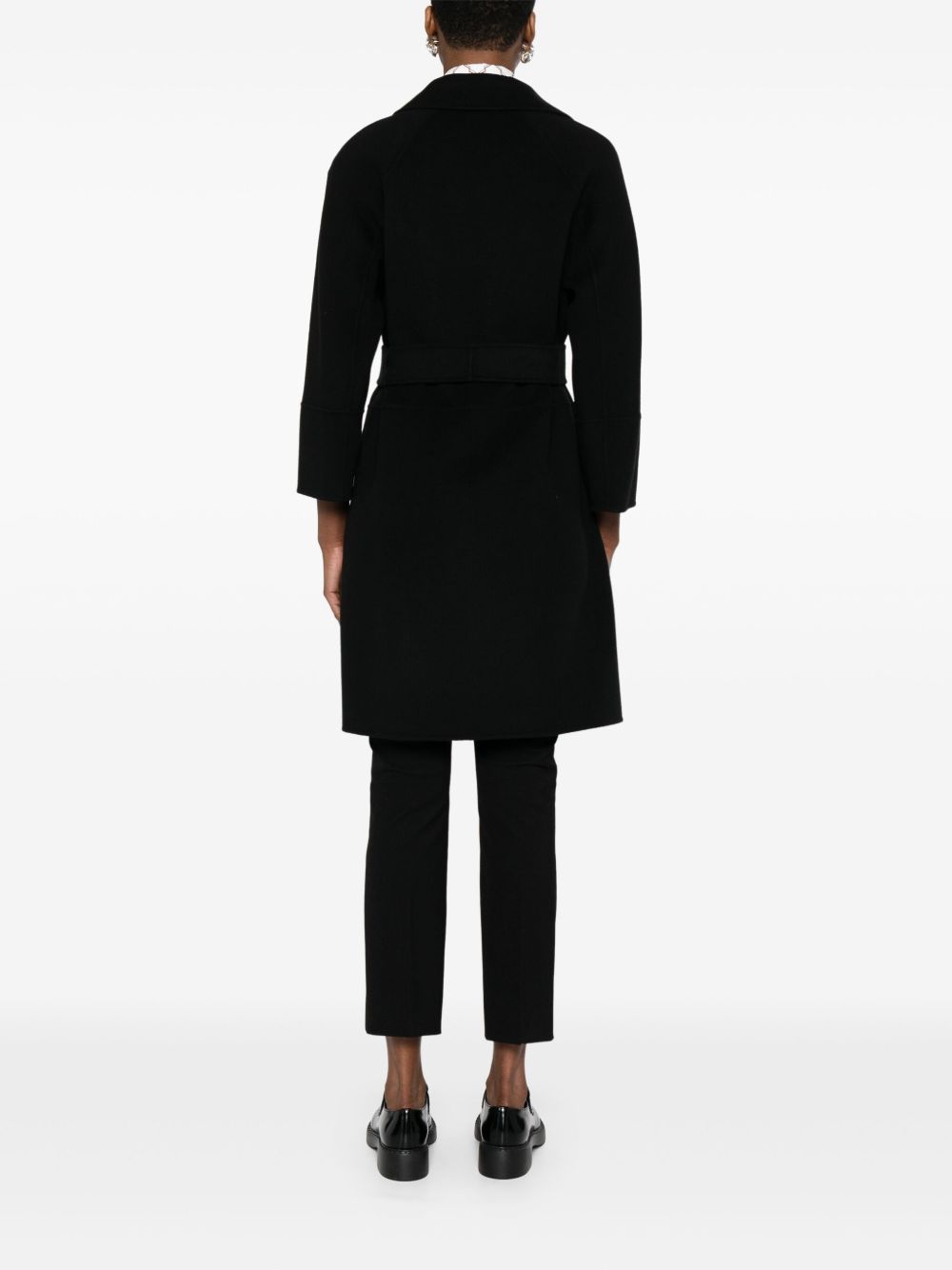 Max Mara 2529016071600 cappotto nero lana vergine