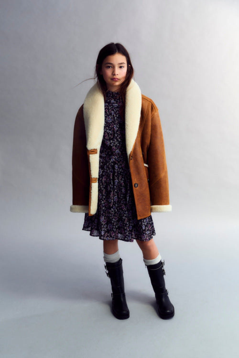 The New Society Francisca vestito ragazza corto viscosa lurex