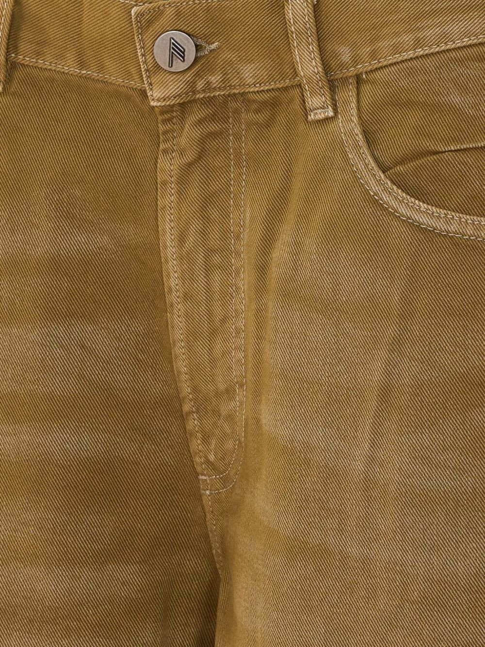 The Attico 261WCP00321 jeans donna verde gamba larga