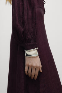 THE NEW SOCIETY Halo Woman Dress abito midi bordeaux viscosa