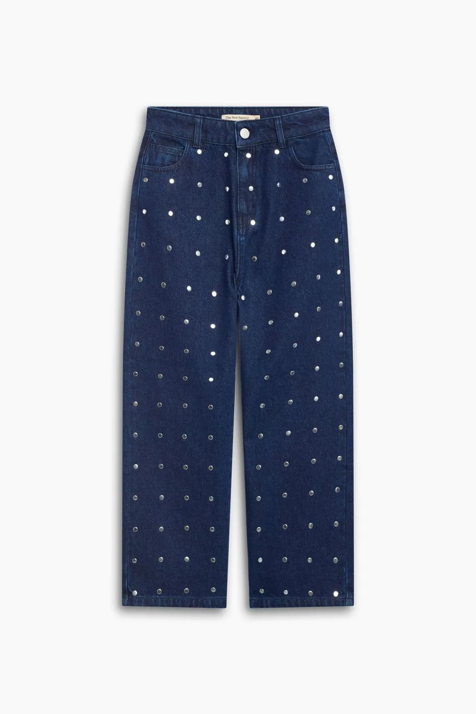 The New Society TNS Denim pantaloni teen borchie larghi