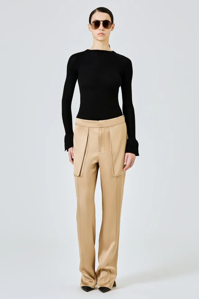 Sa Su Phi Adriana jogger doppio satin gold