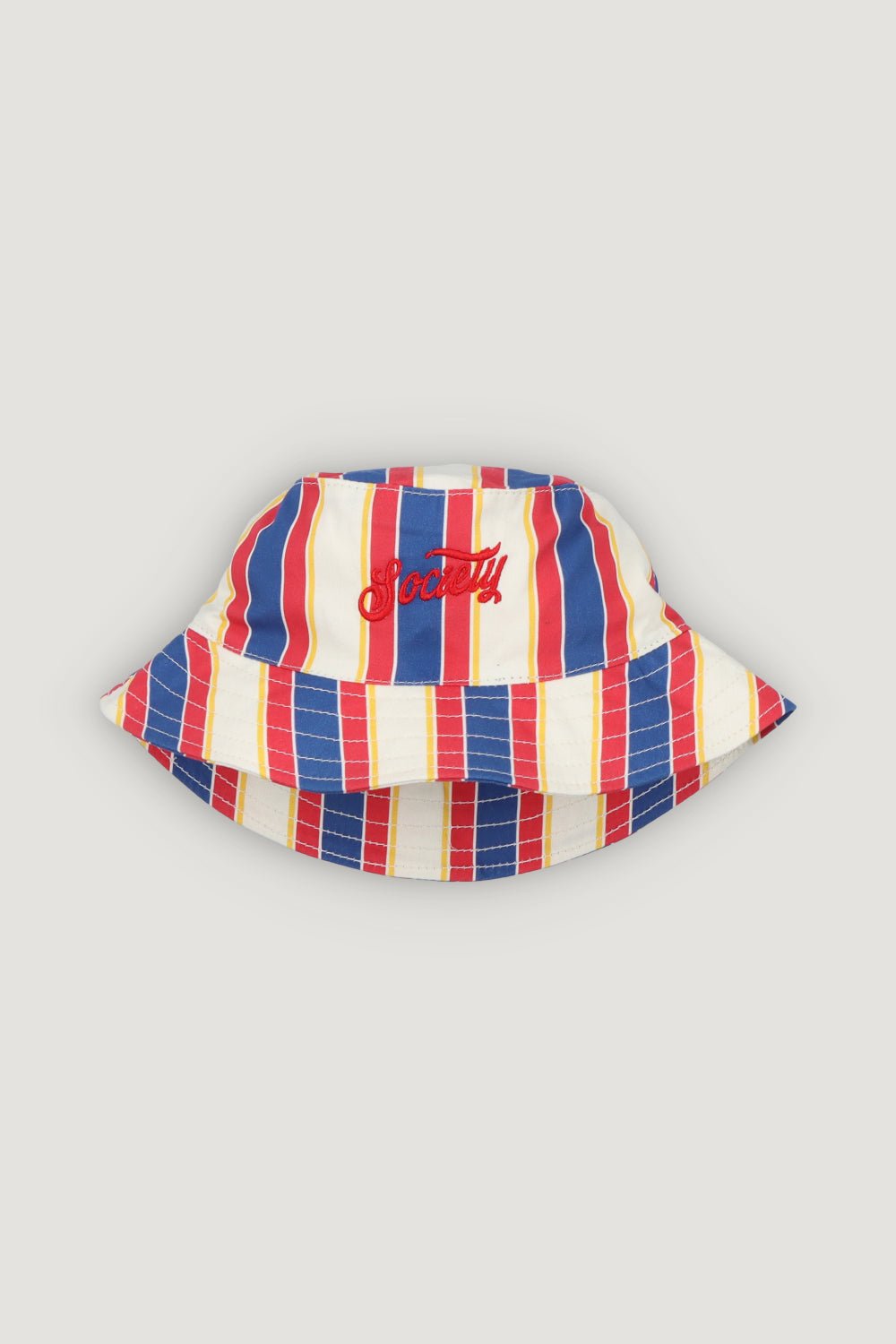 The New Society Gorse Stripes bucket hat righe