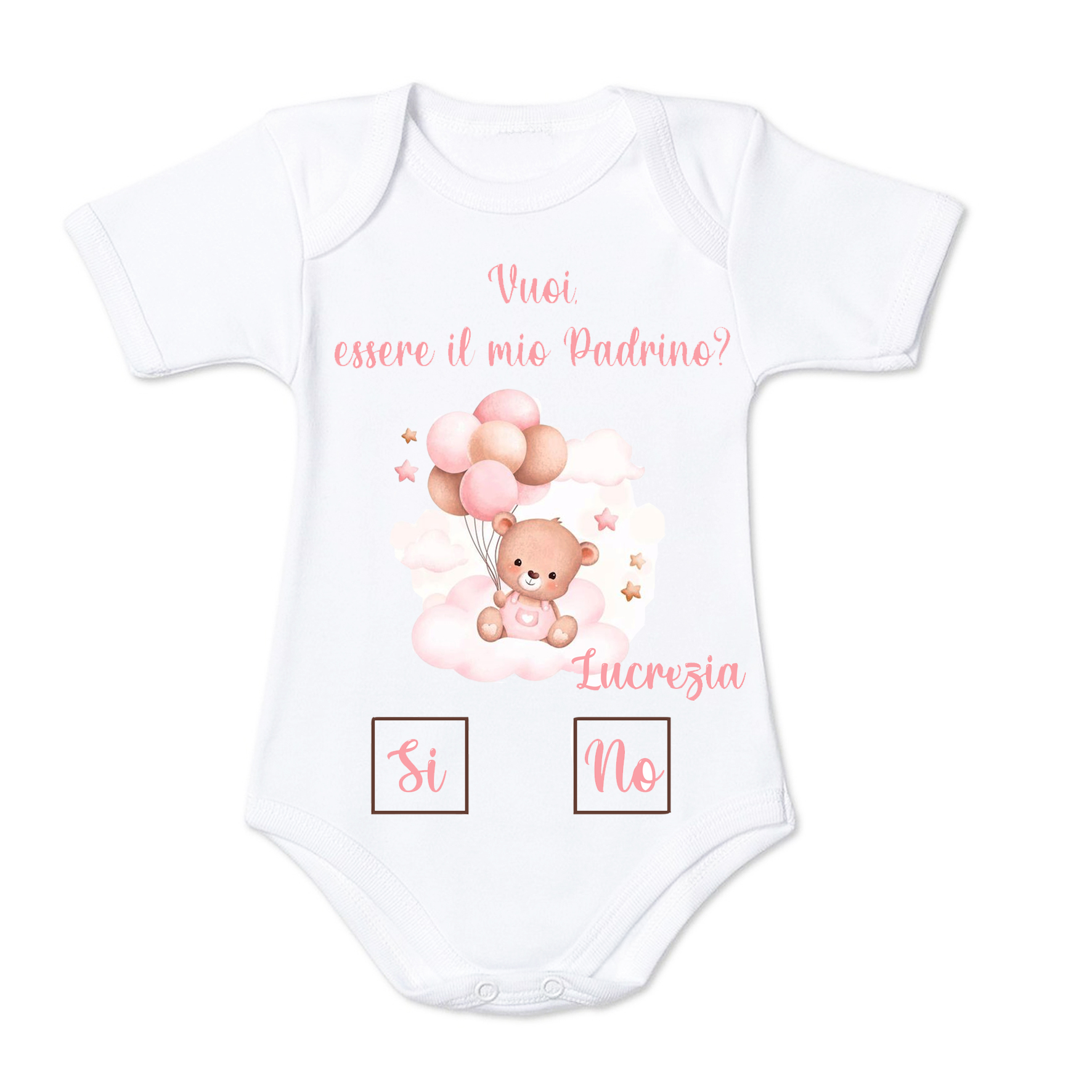 Mr. Gadgets Madrina Padrino body neonato cotone