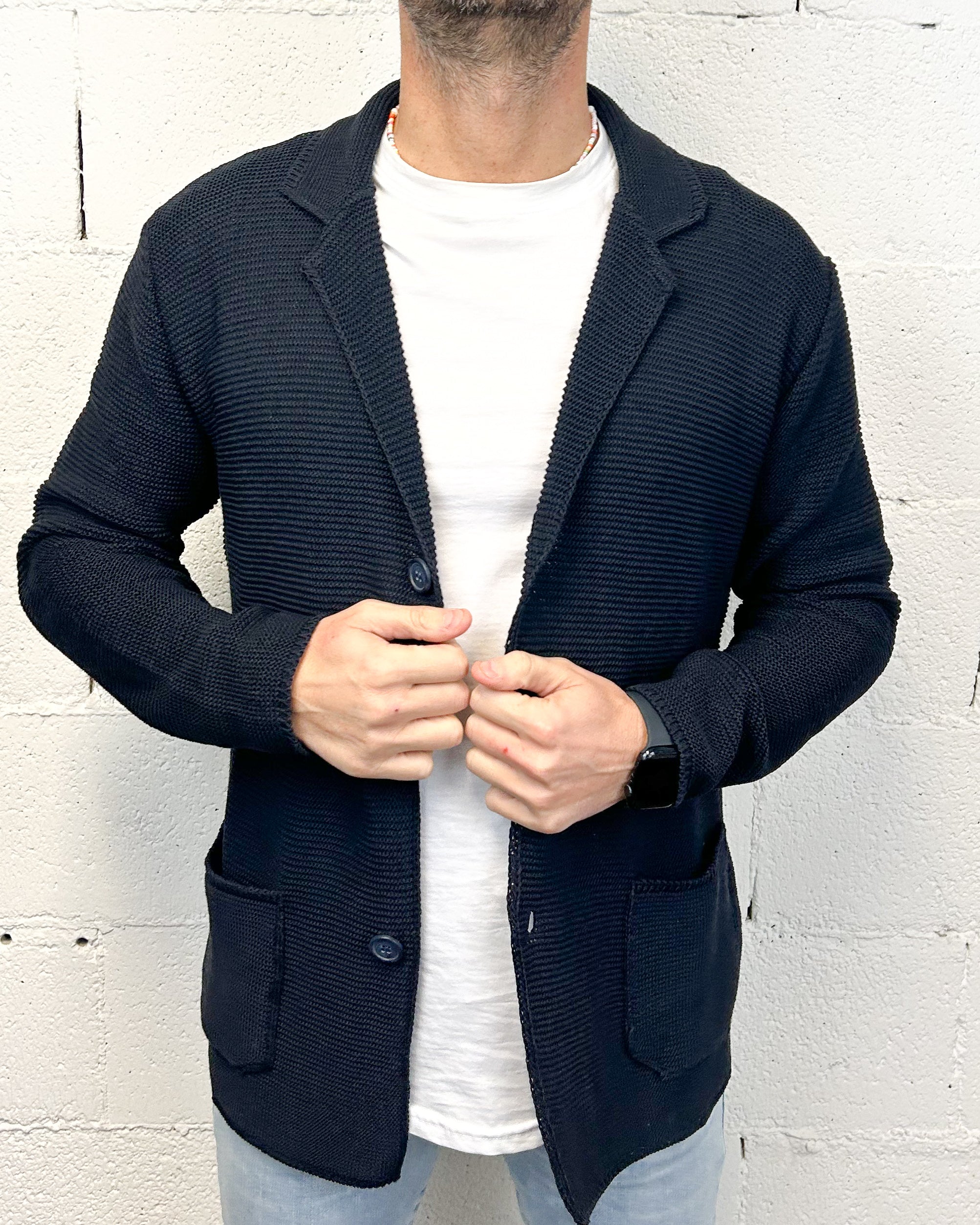 ONLYONE OVER-D 3 Bottoni cardigan blu taglia M