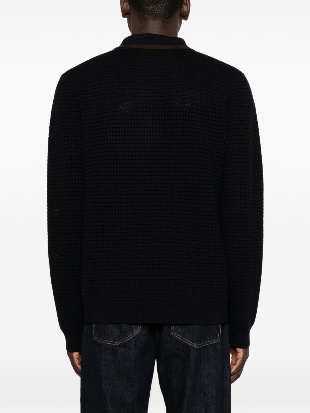 Casablanca M-AW26-KW polo Navy blu uomo