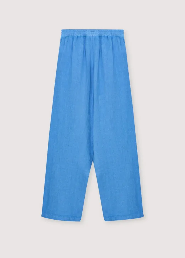 The New Society Melissa pantaloni donna lino blu