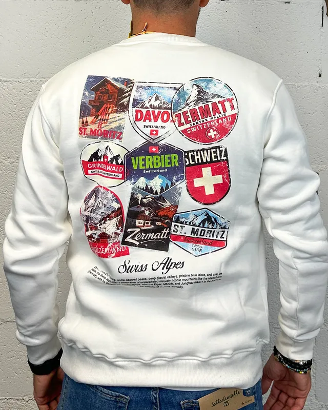 ONLYONE SUPERCULTURE St.Moritz Felpa White Swiss