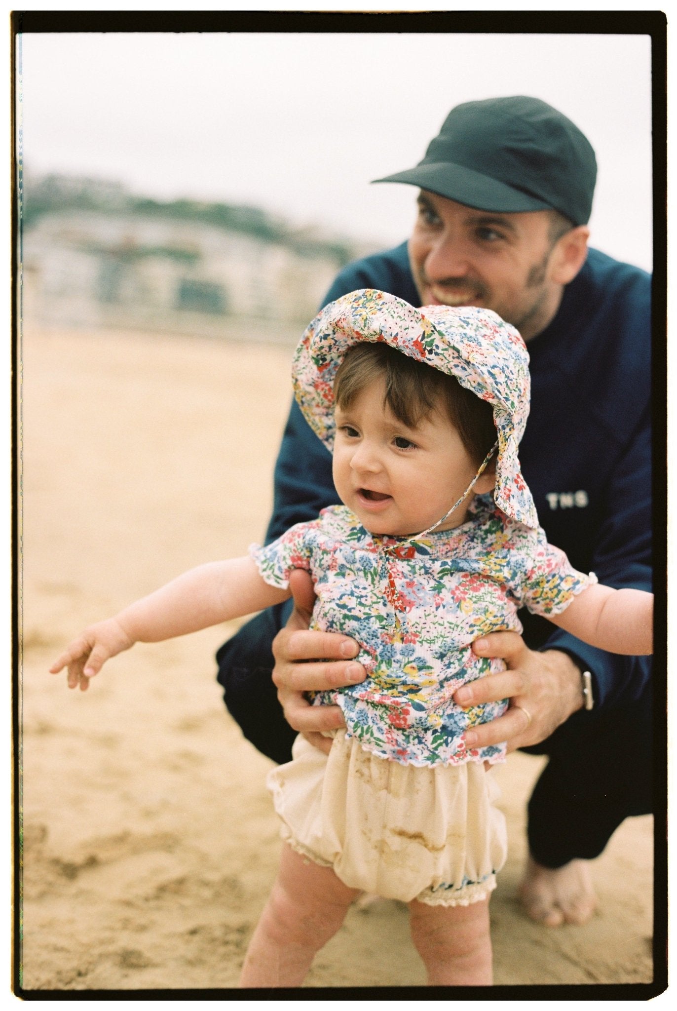 The New Society TNS Rib Baby Tee maglietta cotone Verbena Print