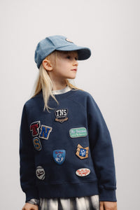The New Society Eden felpa cotone con patch