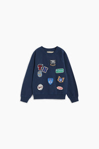 The New Society Eden felpa cotone con patch