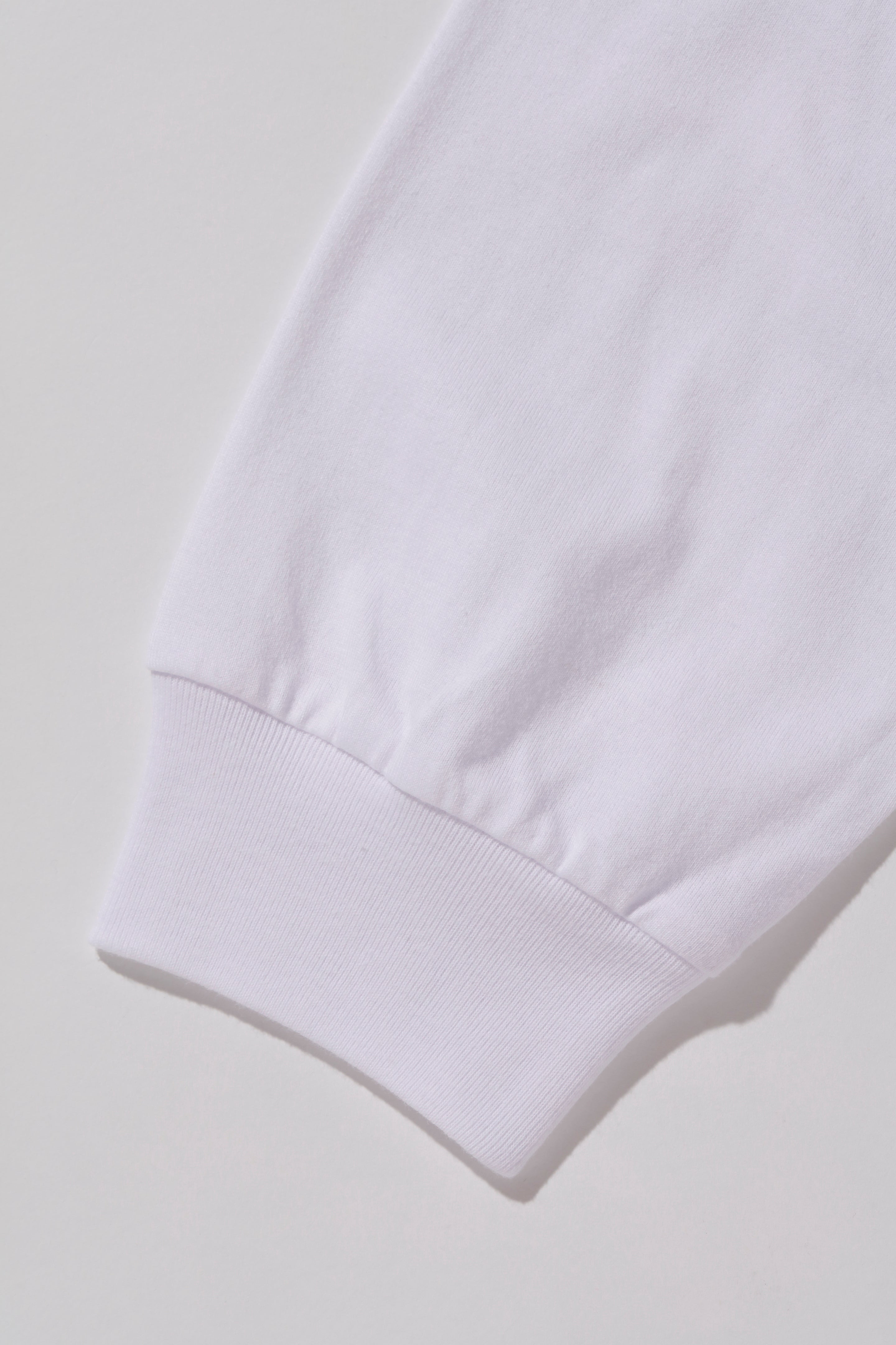 X-Large L/S Pocket Tee Contrast Stitch maglia bianca
