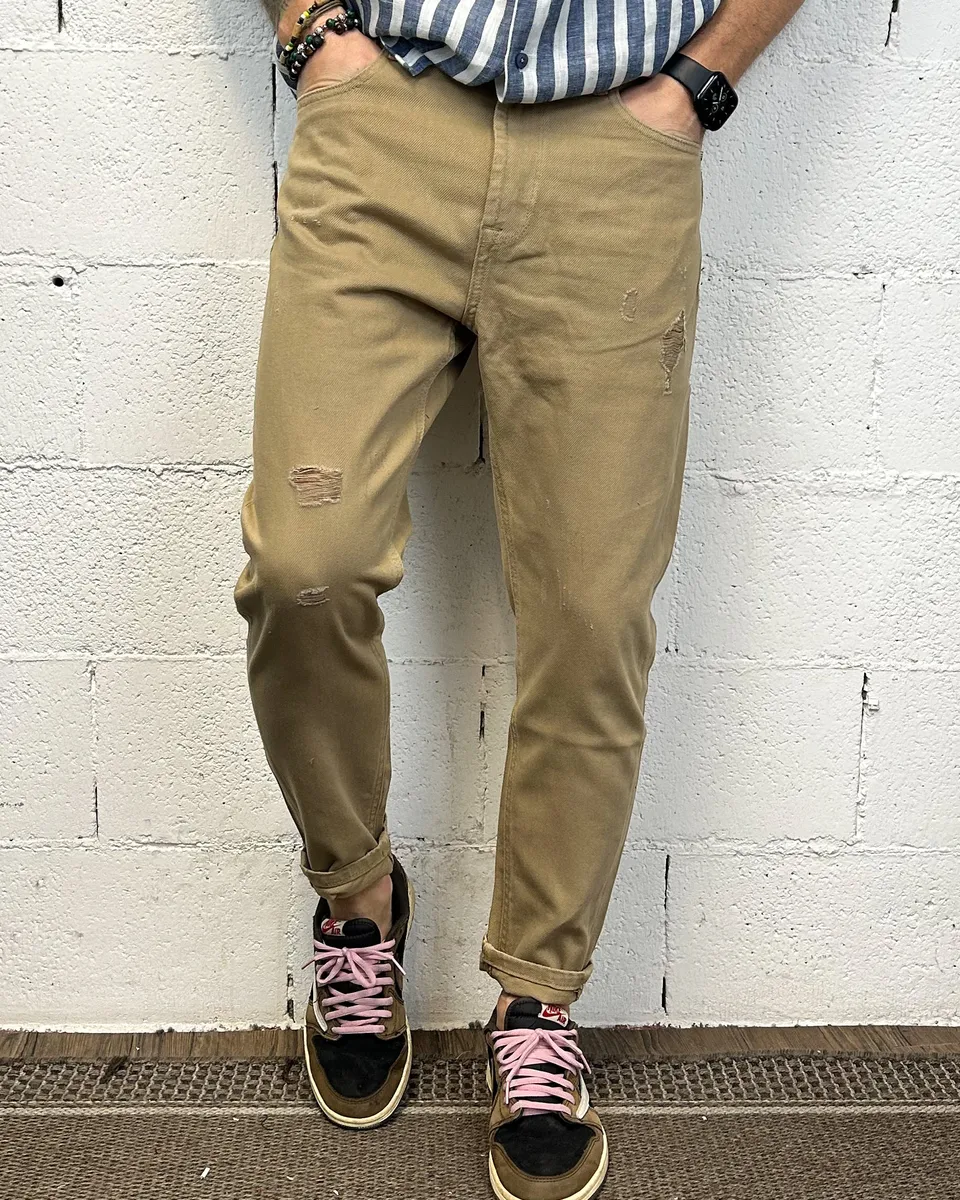 ONLYONE GIANNI LUPO Mike Carrot jeans camel carrot fit