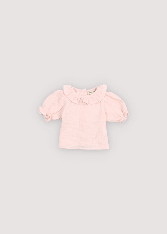 The New Society Campanilla camicetta neonato rosa garza