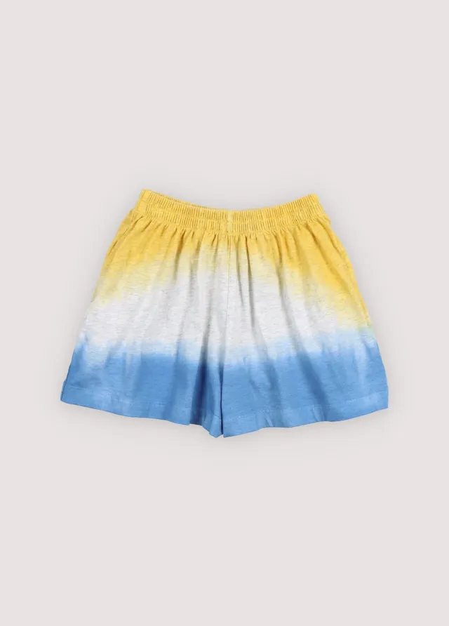 The New Society Tie Dye Bermuda Mimosa shorts giallo 6 anni cotone