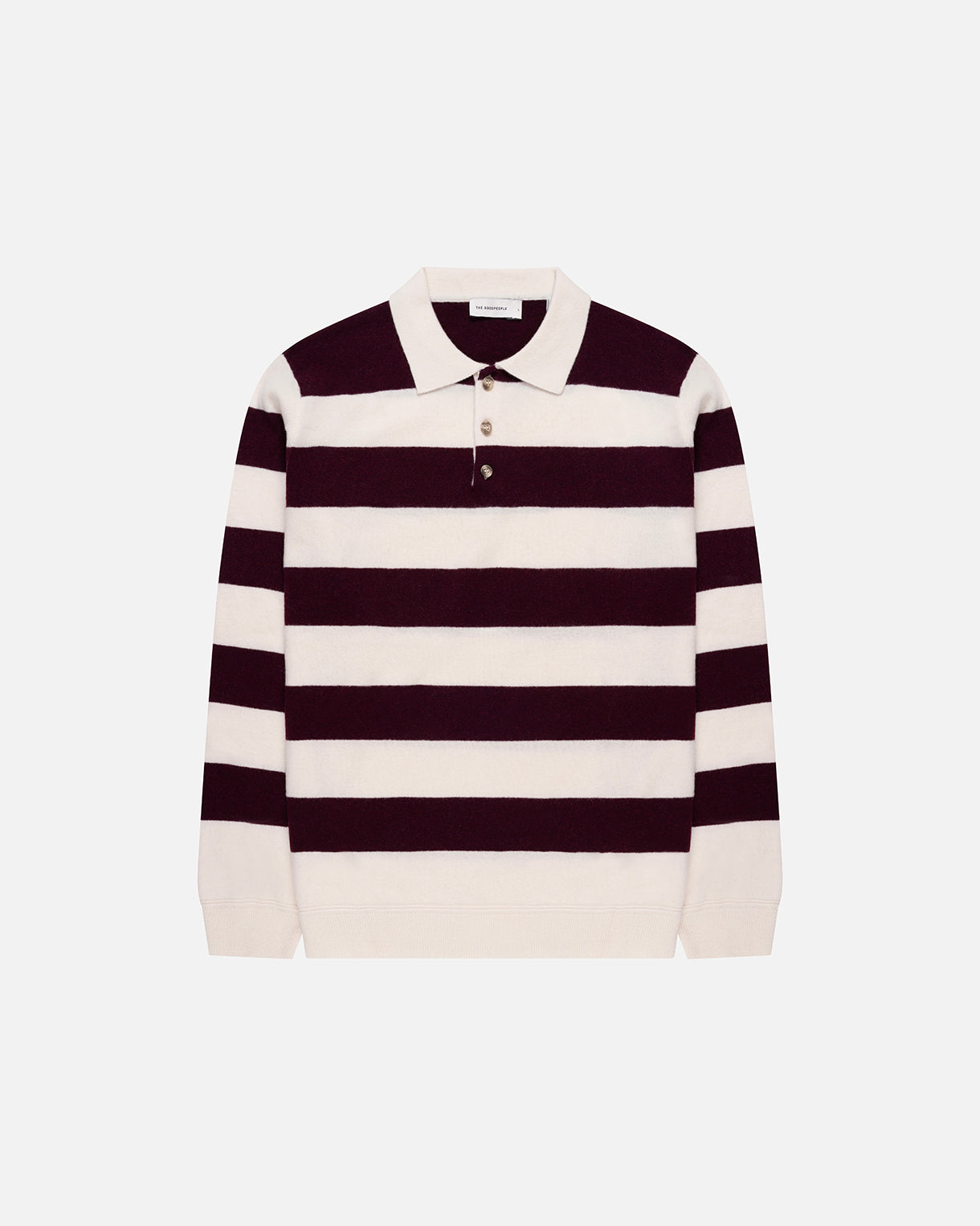 Goodpeople Ken polo in maglia lana bordeaux