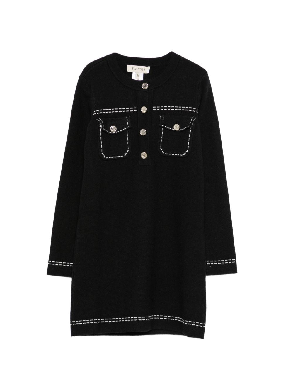 Twinset Girl 262GJ3022 abito corto bambina nero