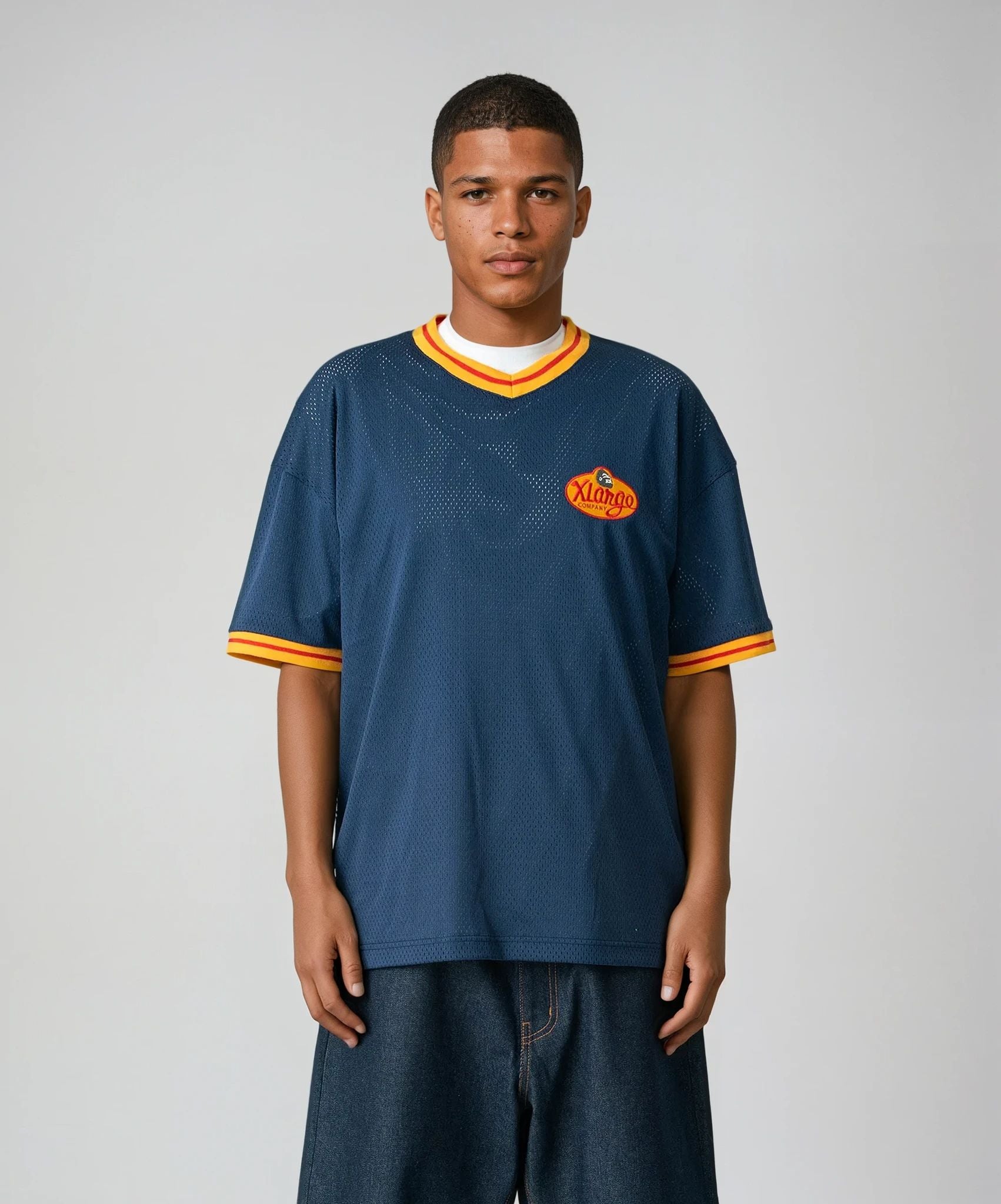 X-Large Mesh V Neck S/S Tee maglietta rete