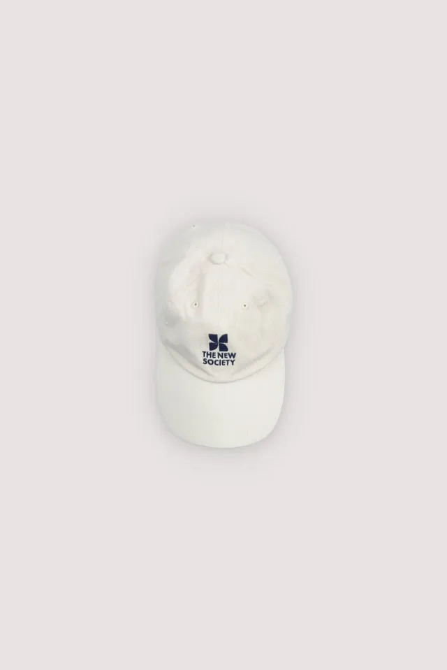 The New Society TNS Logo cappellino ecru cotone donna