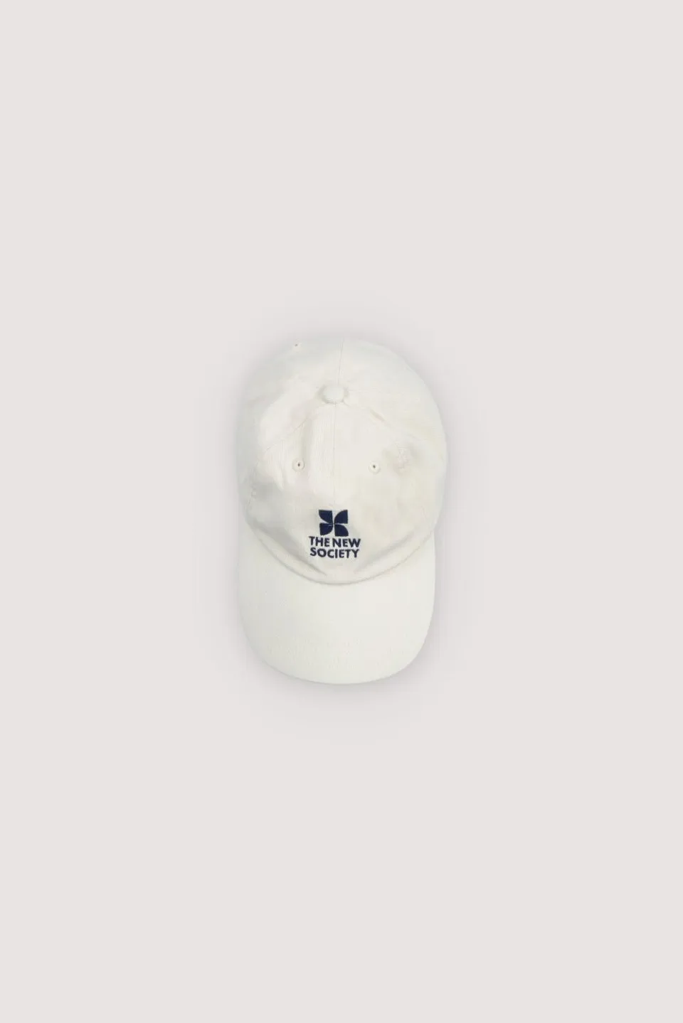 The New Society TNS Logo cappellino ecru cotone donna