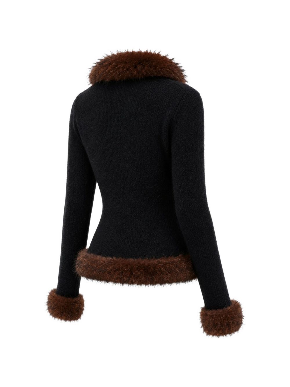 Self-Portrait AW26-148C cardigan nero donna