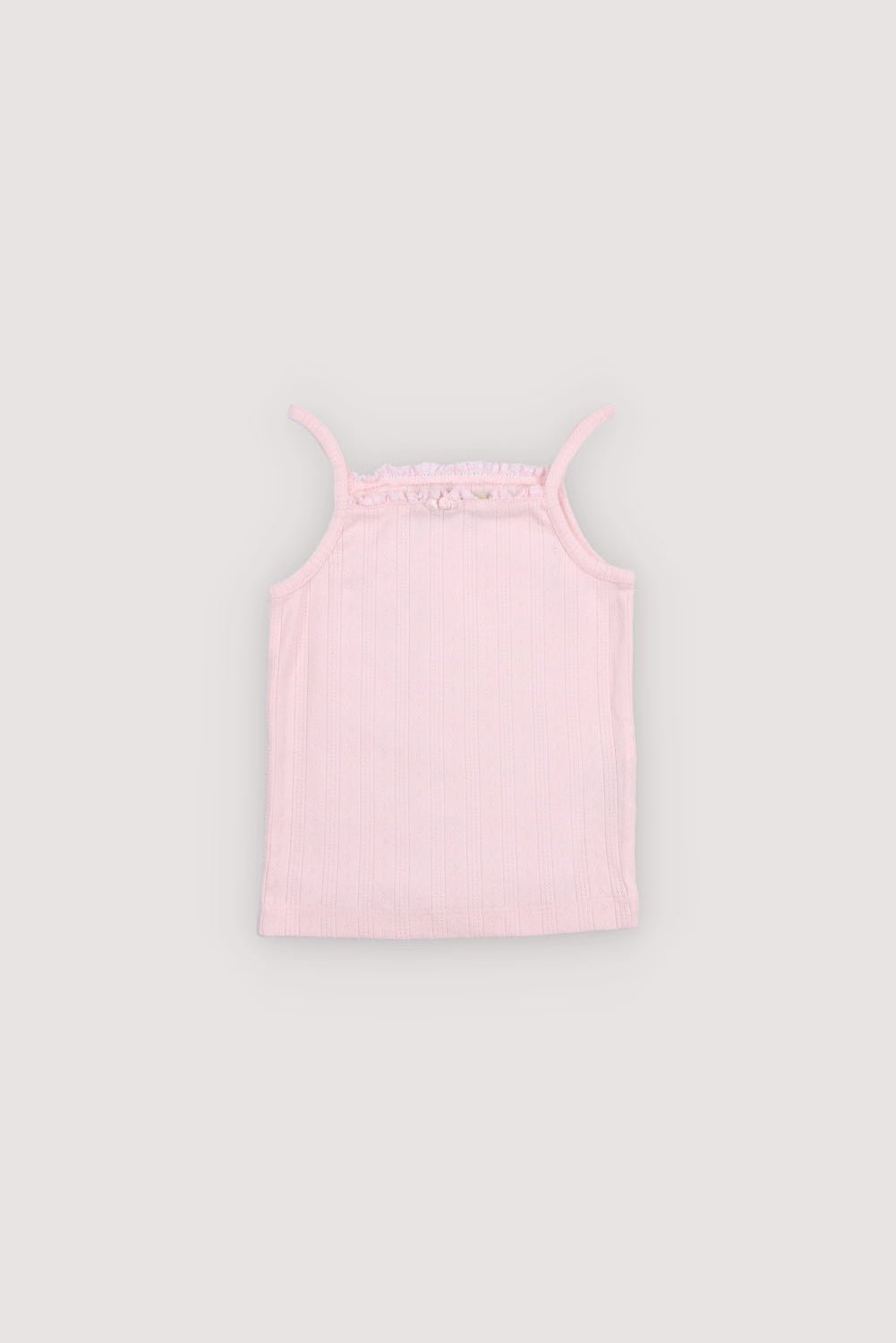The New Society Nardo canotta bambina cotone rosa
