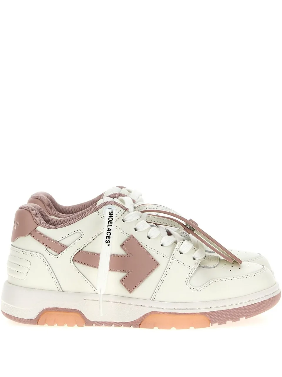 Off-White W259C9L018 sneakers donna bianco rosa suola gomma
