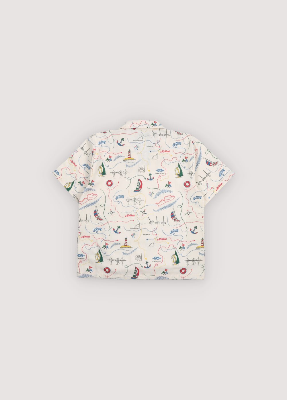 The New Society Clove camicia bimbo 6 anni stampa mappa