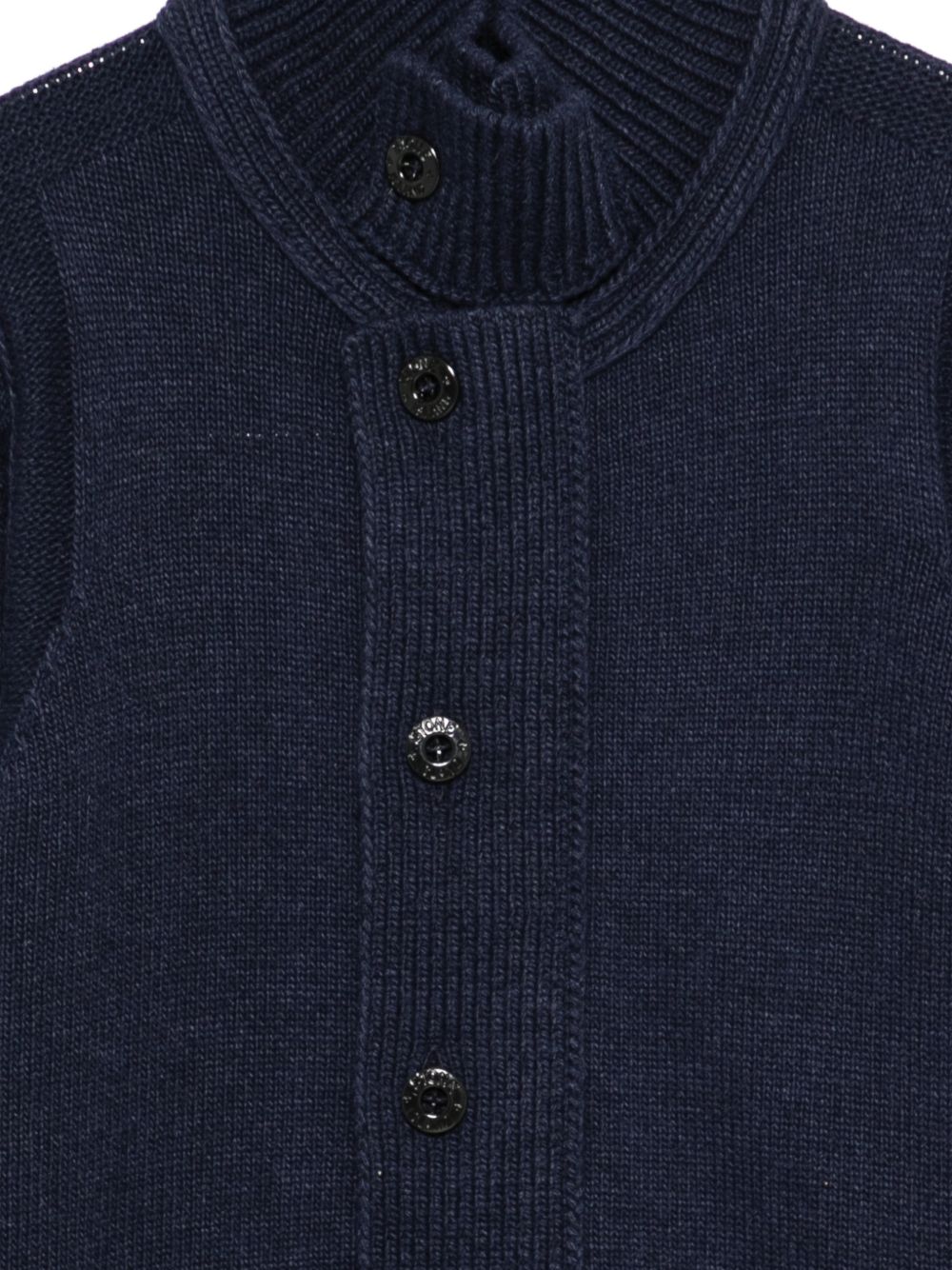 Stone Island Junior L2S165100003 cardigan bambino blu navy
