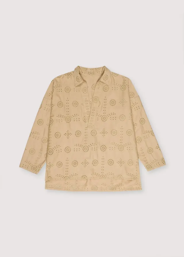 The New Society Samos Woman Shirt polo donna canapa cotone