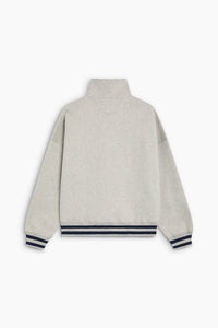 The New Society Mochi polo donna grigio melange cotone