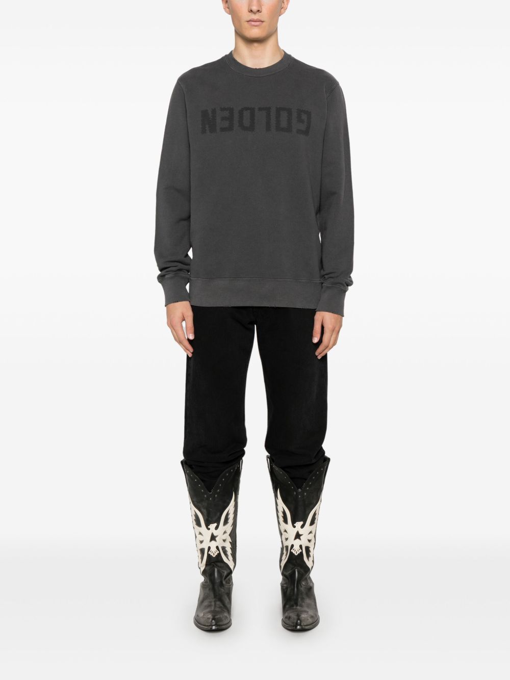 Golden Goose GMP01223 felpa uomo antracite