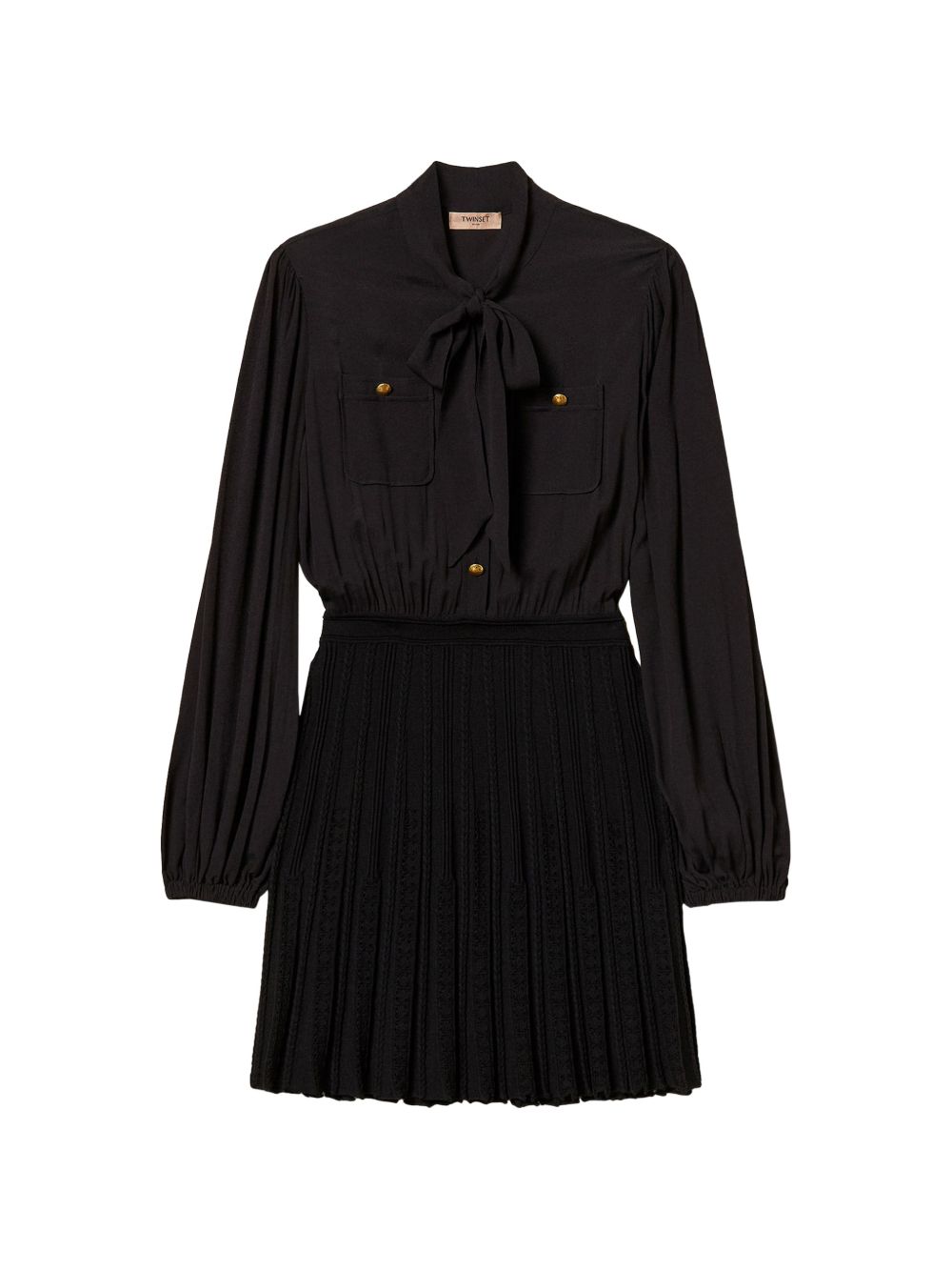 Twinset 262TP3081 abito corto nero