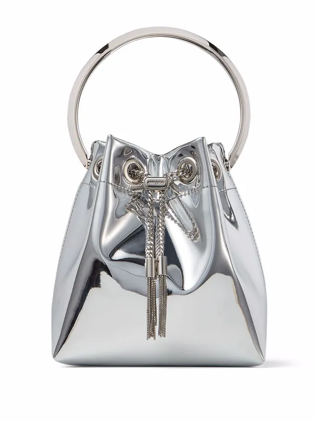 Jimmy Choo Bon Bon borsa a mano argento