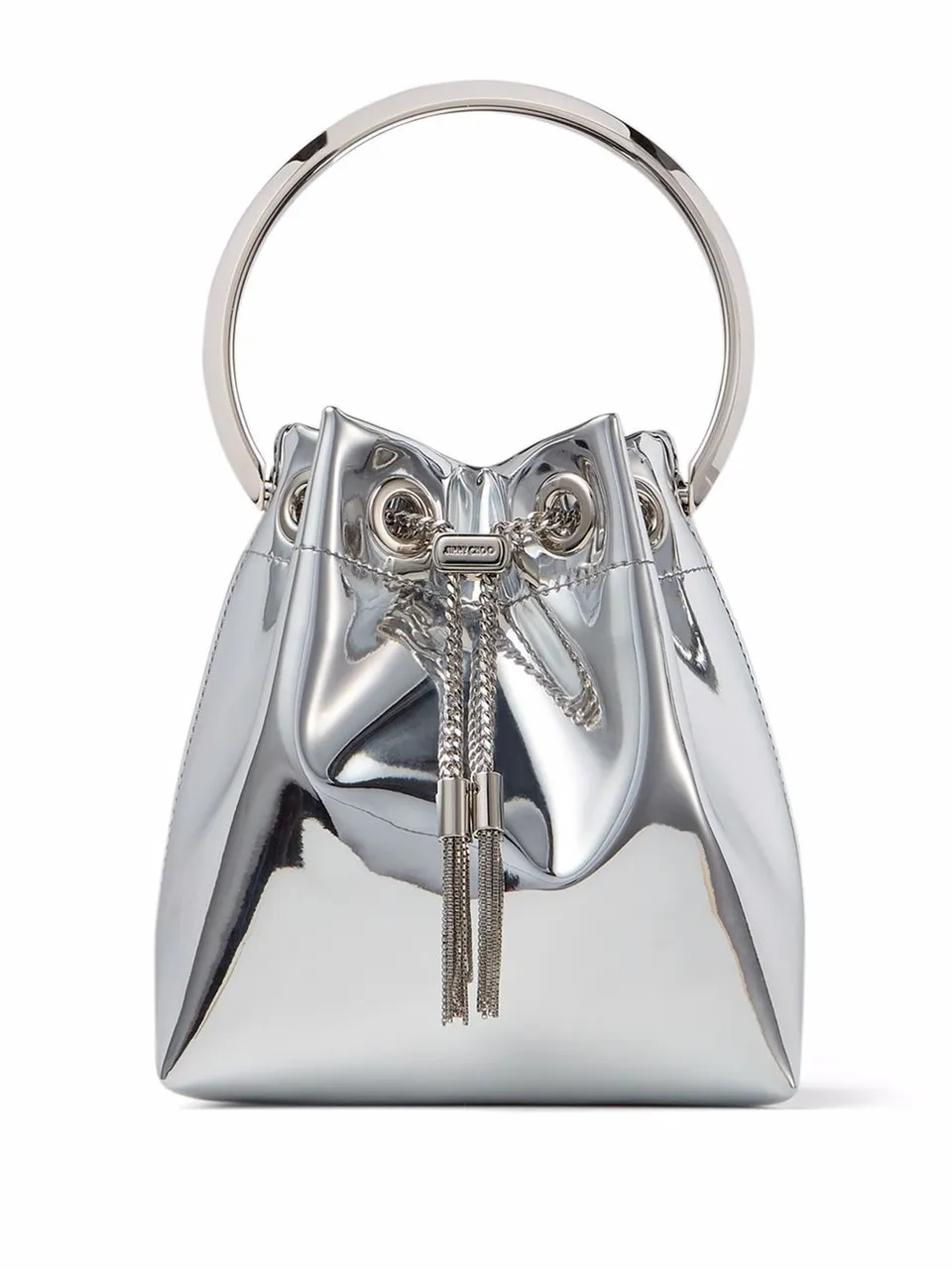 Jimmy Choo Bon Bon borsa a mano argento