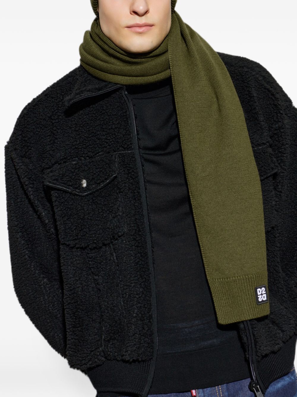 Dsquared2 GBM0004 guanti militare UNI uomo