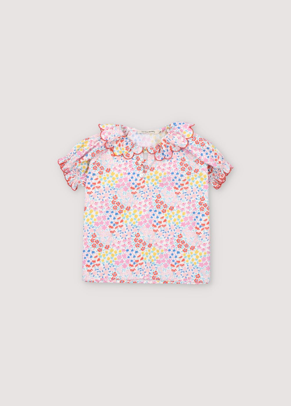 The New Society Greneva Blouse camicetta bambina rosa cotone