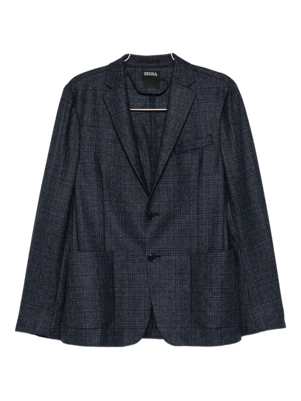 Ermenegildo Zegna 254707A2 giacca tartan blu uomo