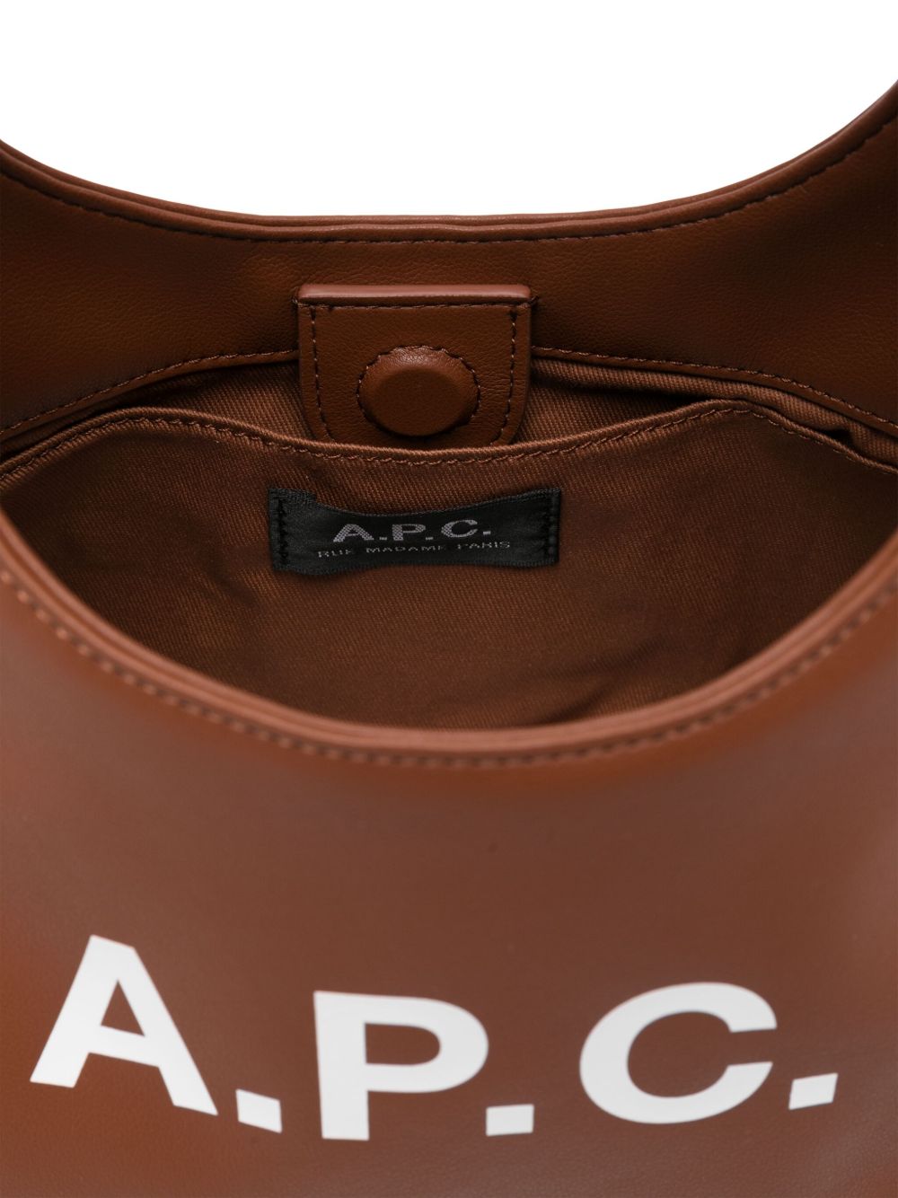 A.P.C. PUAAT F67027CAD borsa a mano marrone magnetica