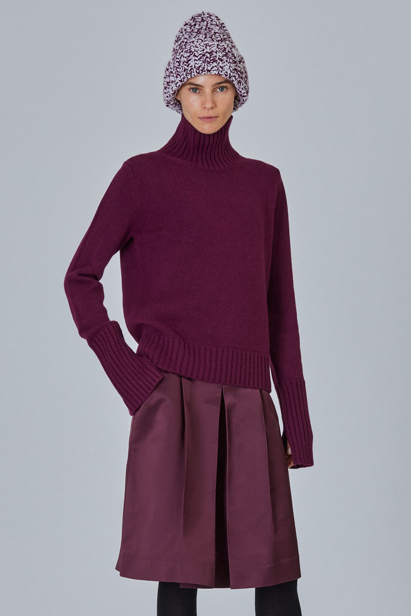Sa Su Phi Chunky Beanie in Cashmere a Coste
