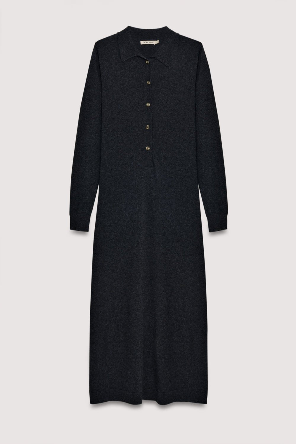 The New Society Agatha abito donna grigio cashmere