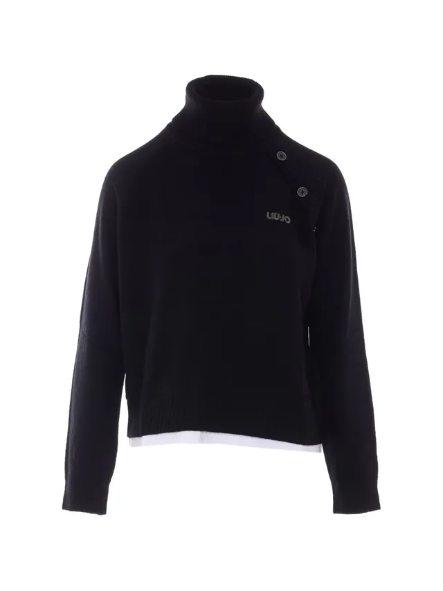 Liu Jo White WF6369MS009 maglia nera donna