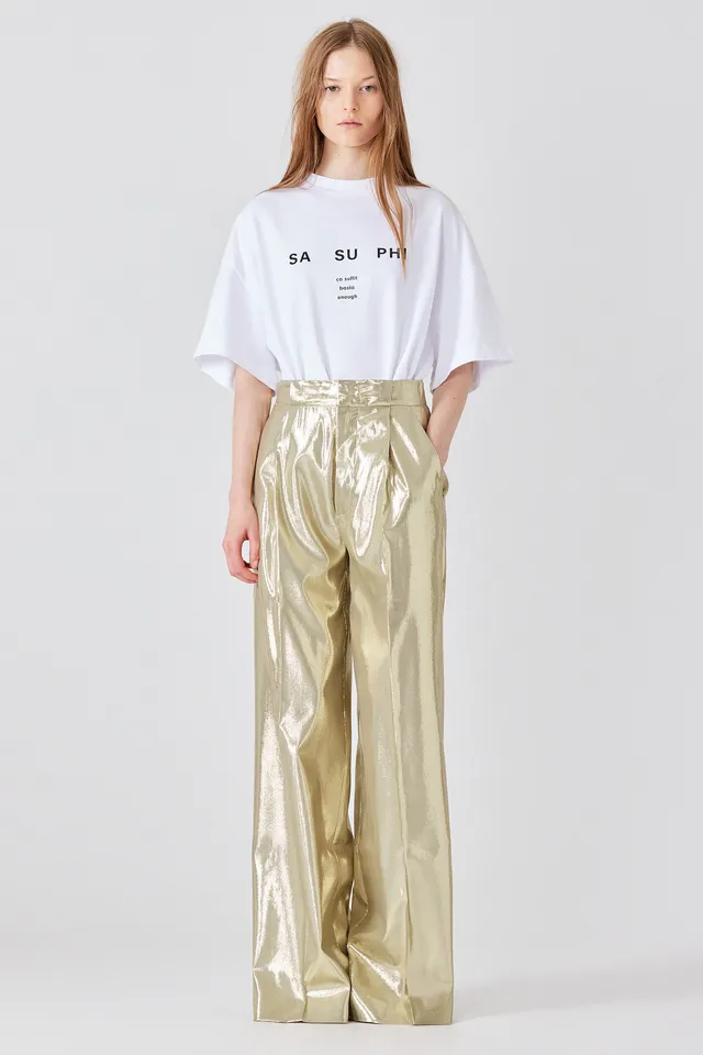 Sa Su Phi t-shirt con logo in cotone bianca