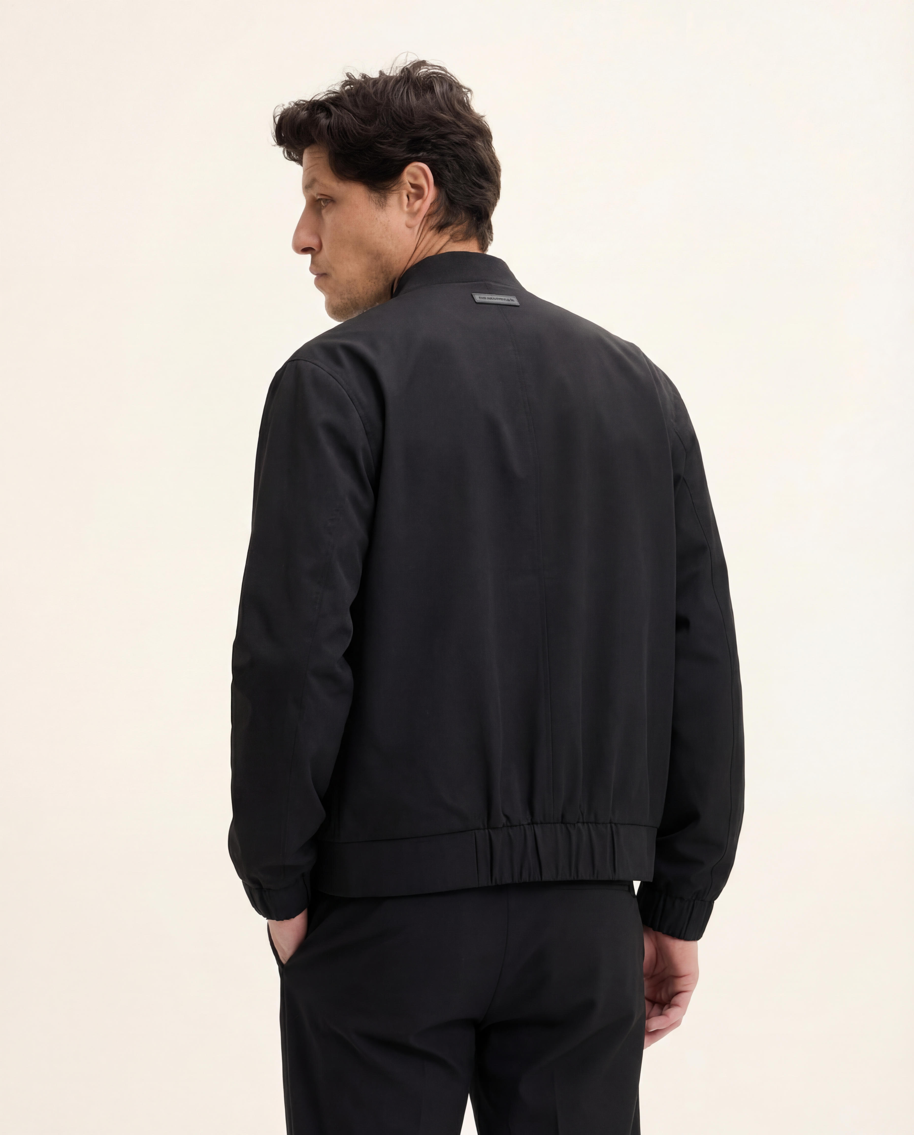 Goodpeople Jako giacca bomber nera cotone