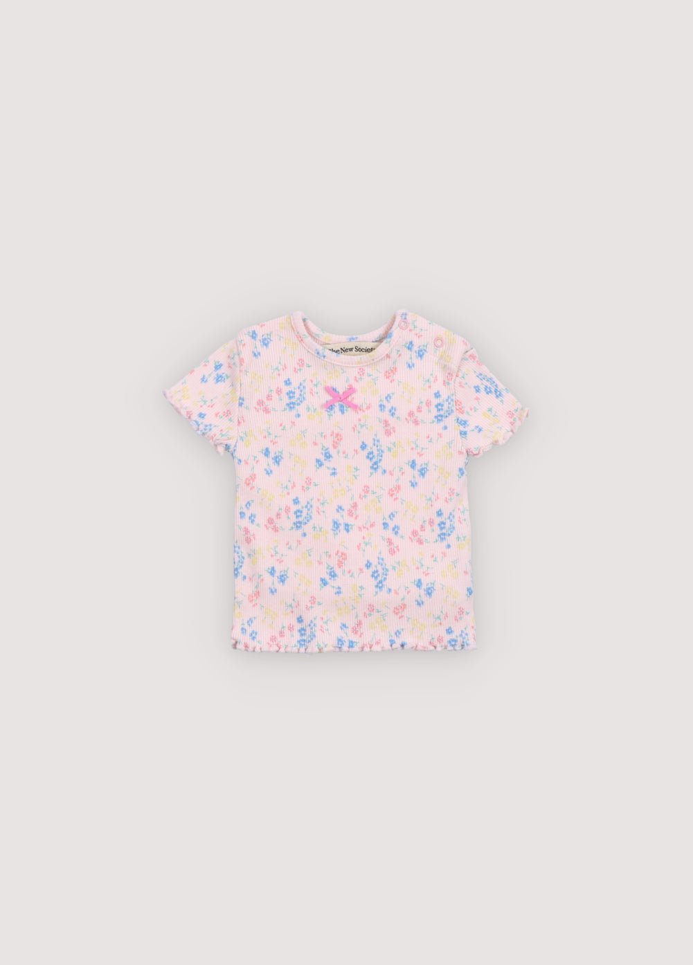 The New Society Tns Rib Baby Tee Sabina Print t-shirt
