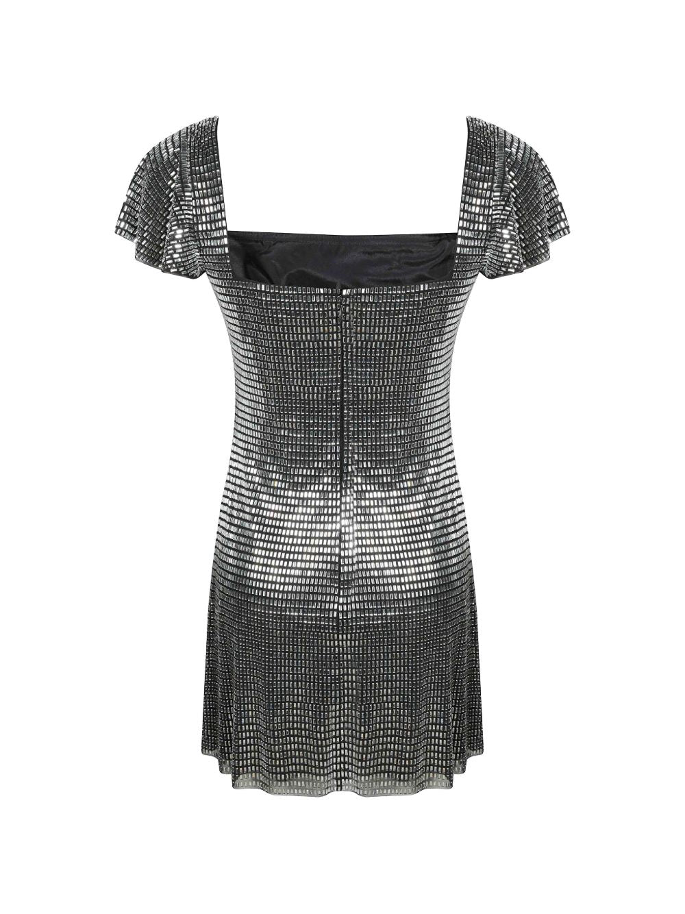 Self-Portrait AW26-165S abito corto grigio donna