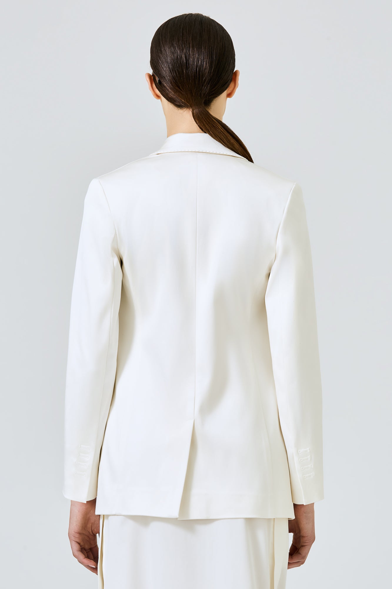 Sa Su Phi Bea Blazer Avorio in Seta Cotone Donna