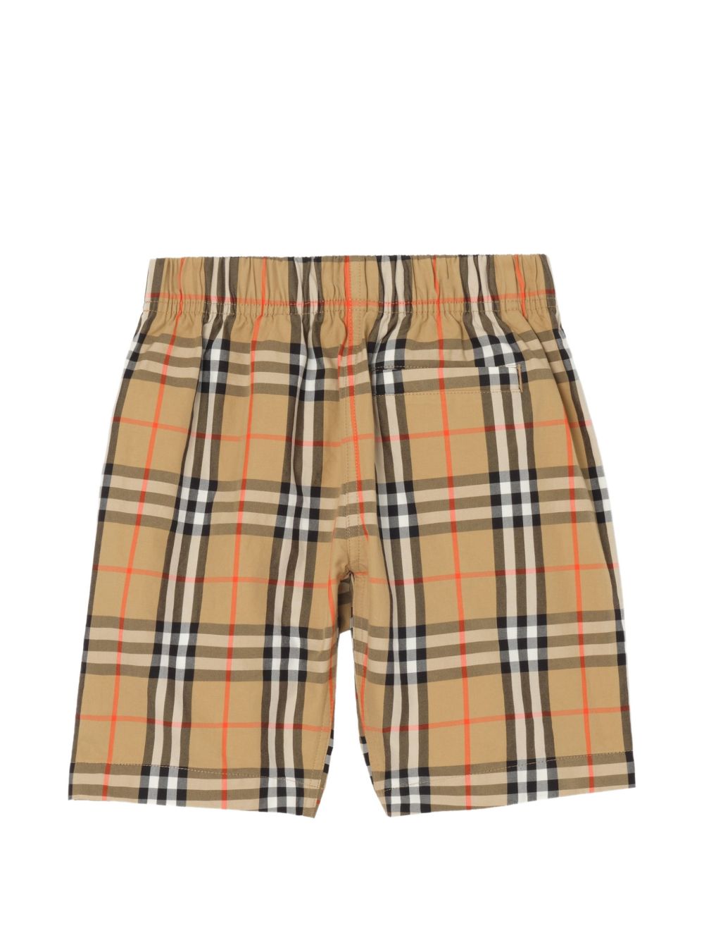 Burberry Kids 8126056 pantaloni corti check